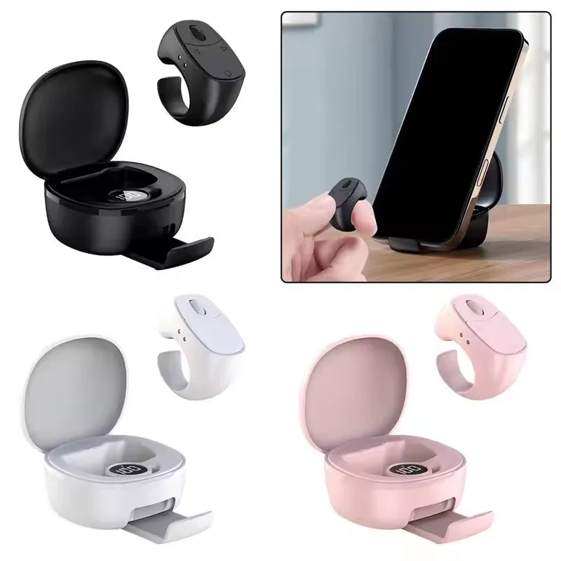 Scrolling Wireless Finger Shutter Remote Control Page Turner Mobile Phone Controller Bluetooth Camera Shutter Selfie