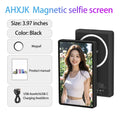 Magnetic Phone Vlog Selfie Monitor Screen Wireless Recording Using Phone Rear Camera for Selfie Vlog Live Stream Bluetooth