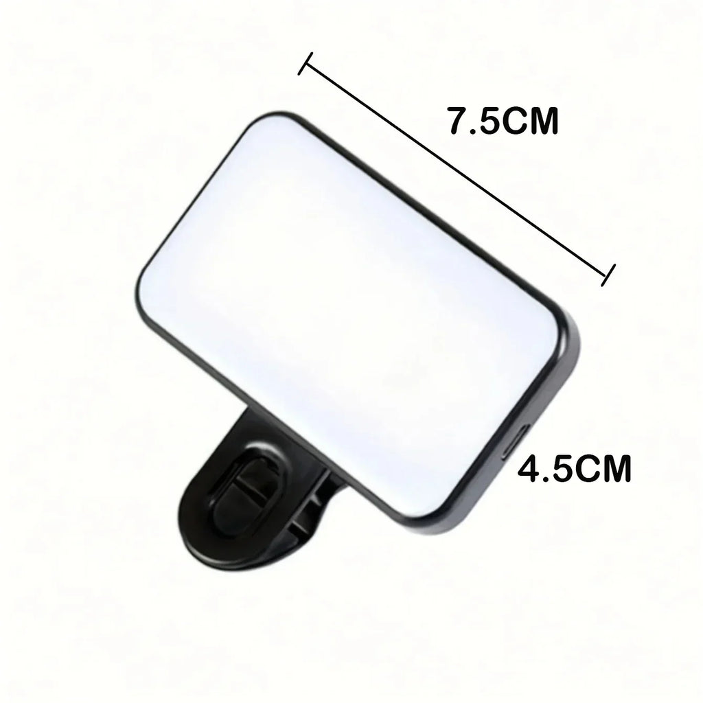 Mini Rechargeable Selfie Fill Light |Clip-on LED Light for Mobile Phones