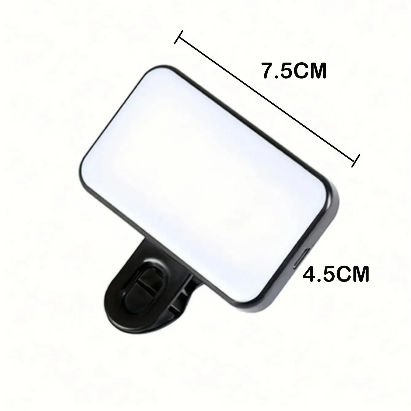 Mini Rechargeable Selfie Fill Light |Clip-on LED Light for Mobile Phones